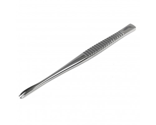 Долото с рифленой ручкой желобоватое изогнутое, 4 мм