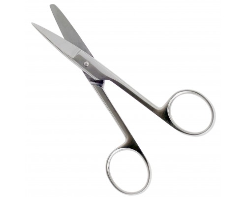 Ножницы хирургические детские, с одним острым концом, прямые, 125 мм.