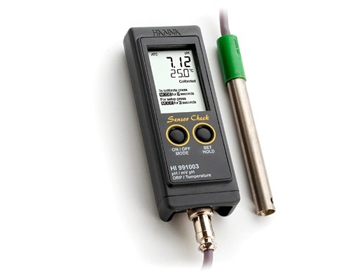 HI 991003 рН-метр / термометр / ОВП / мілівольтметр портативний (pH / ORP / T)