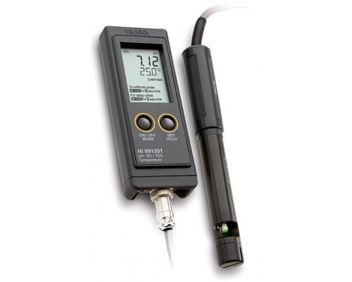 HI 991 301 pH-метр / кондуктометр / термометр портативний водонепроникний (pH / EC / TDS / T)