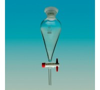 Воронка ділильна грушоподібна ВД-3-1000мл PTFE кран, Чехія