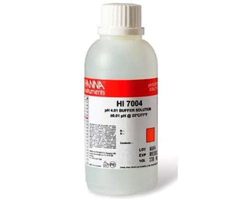 HI 7004L / C Розчин калібрувальний pH: 4.01 (460мл) з сертифікатом