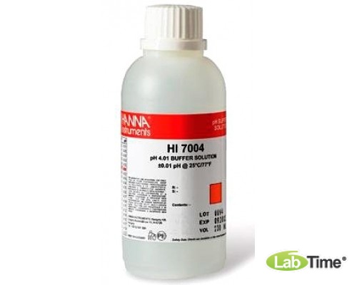 HI 7004M Раствор калибровочный pH:4.01 (230мл)