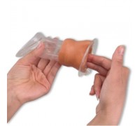 Модель для навчання користуванню пакетами прикладних жіночим презервативом, світла шкіра