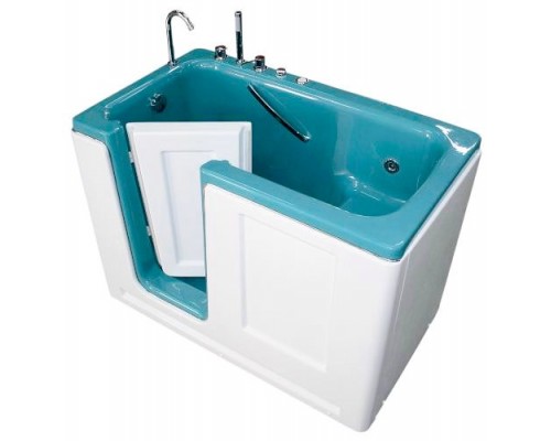 Бальнеологическая сидячая ванна "Комфорт" ВБ-02 с боковой дверью и системой гидромассажа (8 водных форсунок)
