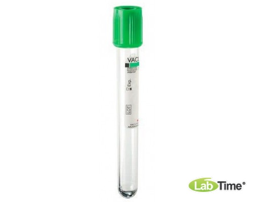 Пробирка вакуумная Li-гепарин 2 мл. 13х75 зеленый 100 шт. упак.