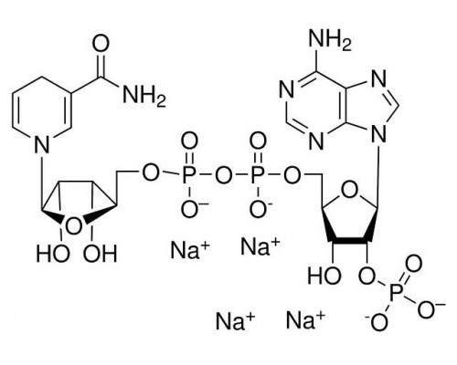 N1630 бета-Никотинамид аденин динуклеотид 2'-фосфат восстановленная тетранатриевая соль гидрат, ~95%, 100 мг (Sigma)
