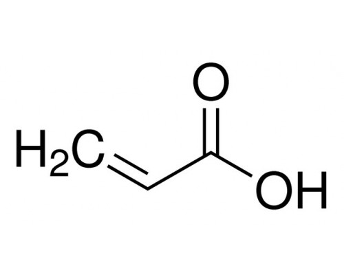 Акрилова кислота, б / в, містить 180-200 ppm MEHQ в якості інгібітора, 99%, 5 г