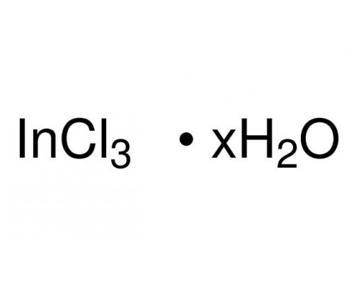 Индий (III) хлорид гидрат Ч,~39% индия, 2-3моль/моль воды, 10 г
