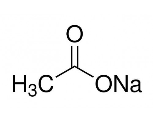 32319 Натрій оцтовокислий, хч, чда, ACS reagent, reag. Ph. Eur., Б / в, 500 г (Sigma-Aldrich)