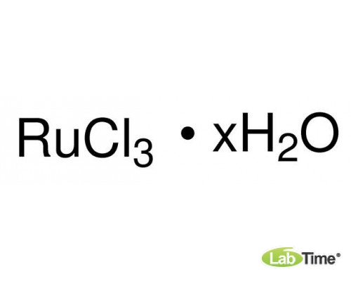 Рутений(III) хлорид гидрат, 99.9%, Ru 38% мин. 2 г
