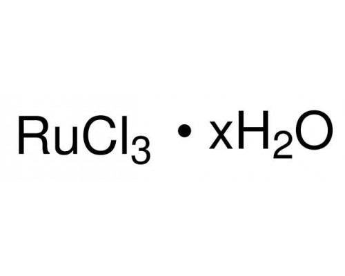 Рутеній (III) хлорид гідрат, 99.9%, Ru 38% мін. 2 г