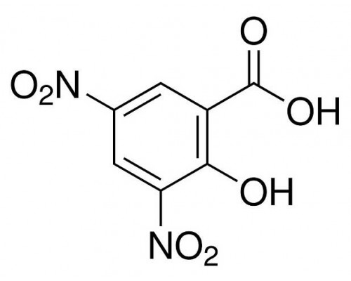 A16988 3,5-Динитросалициловая кислота, 97+%, 50 г (Alfa)