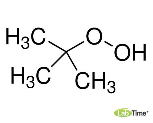 A13926 трет-Бутила гидроксипероксид, 70% раствор в воде, 500 мл (Alfa)