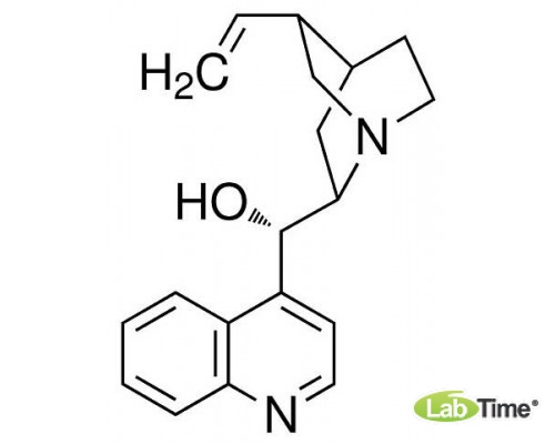 A17523 (+)-Цинхонин, 98+%, содержит до 3% хинидина/дигидрохинидина и 3% хинина/дигидрохинина, 25 г (Alfa)