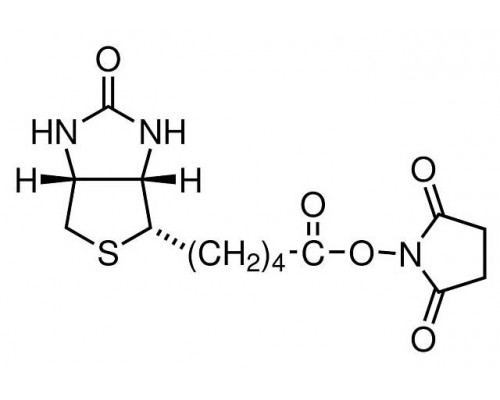 44771 Биотин-(+)- N-гидроксисукцинимид, 98%, 250 мг