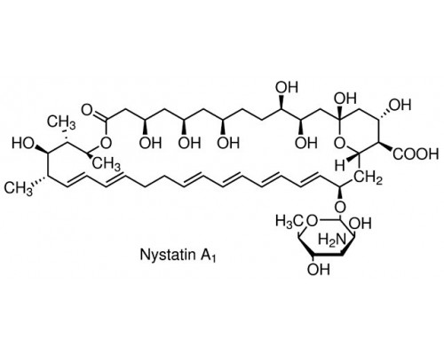 A3811.0005 Нистатин дигідрат, д / біохімії, хв. 4400 од / мг, 5 г (AppliChem)
