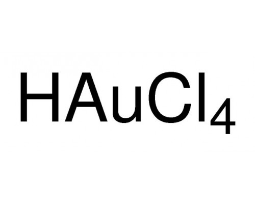 44744 Тетрахлороаурат (III) водорода, раствор, Au 40-44% w/w (cont. Au), 1 г