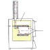 Піч для озоления LVT 5/11 з контролером C 450, підйомна дверцята, об. кам. 5л, макс.темп.1100 град С