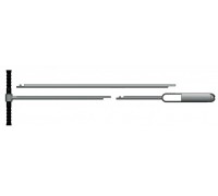 5350-1005 Пробовідбірник для грунту Крот (Mole), ручка зі штоком (без бура-наконечника), дл.75см, Бюркле