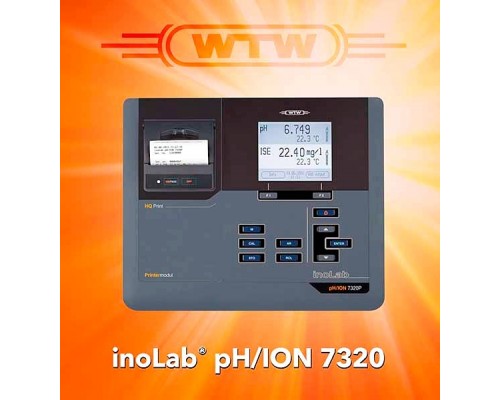 pH-метр / іономер inoLab pH / ION 7320 (без датчиків), вбудований принтер, WTW